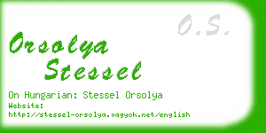 orsolya stessel business card